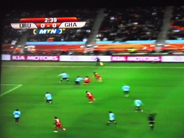 Ghana Uruguay. watching World Cup Kampala bar screen
