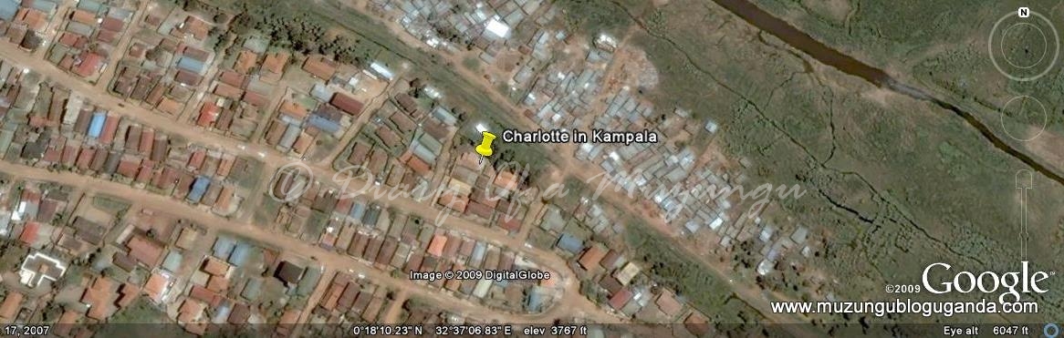 Google Earth view of Namuwongo, Kampala