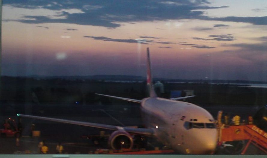 Entebbe International Airport Uganda sunset
