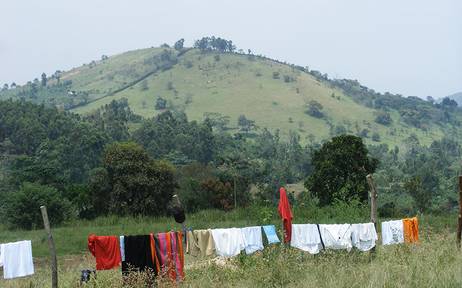 boarding school washing line Kamwenge Uganda
