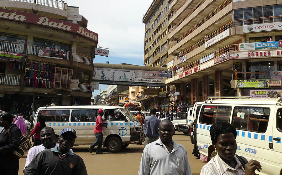 downtown Kampala streets. Diary of a Muzungu