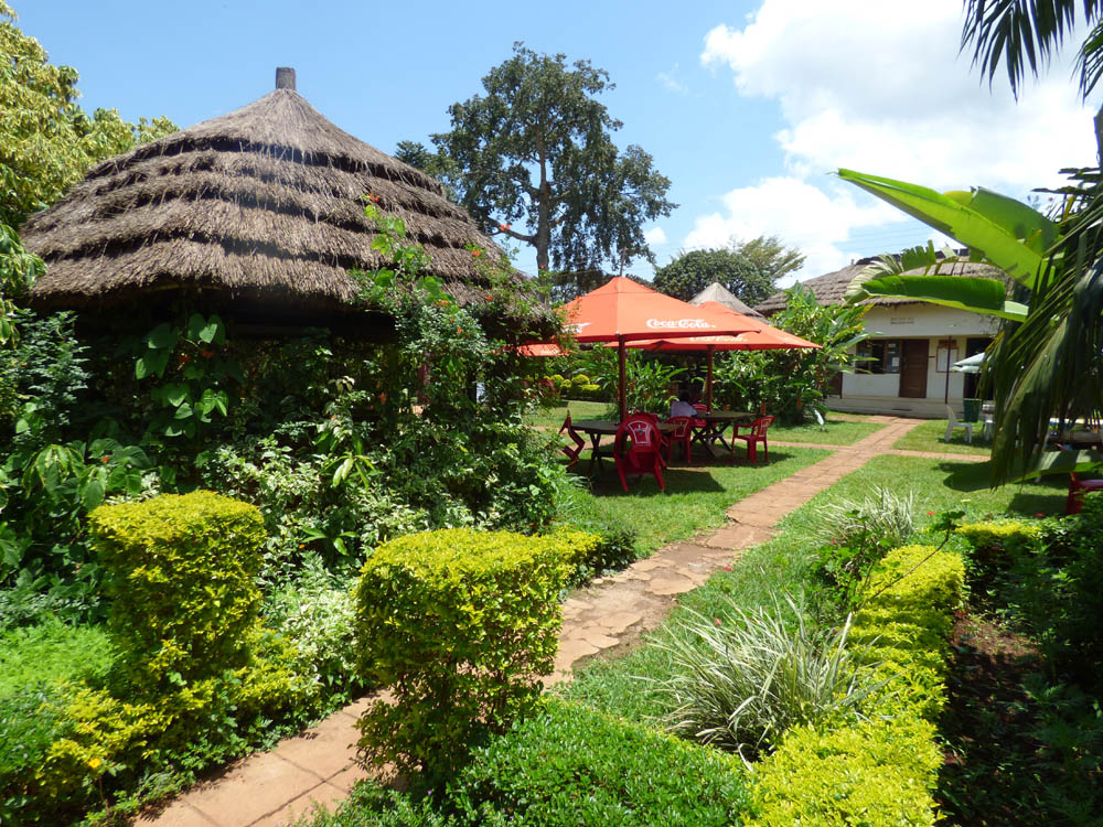 Gardens at New Court View Hotel Masindi. Diary of a Muzungu
