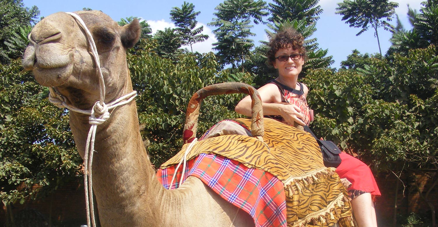 Diary of a Muzungu. camel Buganda Expo Kampala