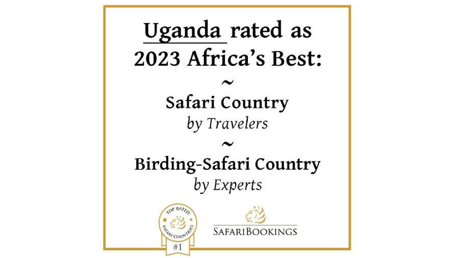 Uganda on SafariBookings.com 2023 graphic created by Theo Vos