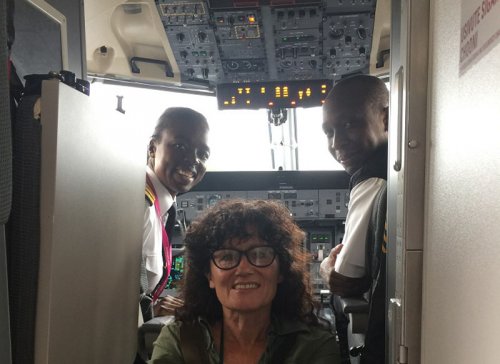 Diary of a Muzungu Jambojet cockpit flight Entebbe Nairobi