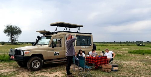 Gorilla Walking safaris - bush breakfast