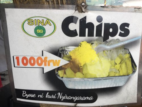 Nyirangarama Rwandan chips foods. Diary of a Muzungu