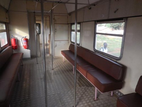 Rift Valley Railways Kampala train carriage interior. PHOTO Diary of a Muzungu
