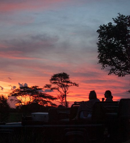 Sunset. Semliki Safari Lodge, Uganda