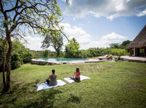 Semliki Safari Lodge, Uganda - yoga, swimming