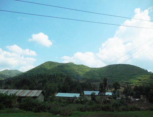 scene from bus Gisenyi to Kigali. Diary of a Muzungu